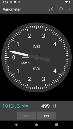 Variometer screenshot A